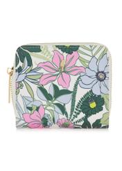 Women's small wallet with floral pattern POREC-0374-15(W24)-01