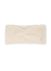 Cream headband with wool CZADT-0236-0A(Z26) - front product view, on white background.