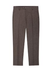 Men's herringbone cigarette trousers SPOMT-0100-1I(Z26) - front product view, on white background.