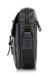 Men's navy blue leather bag TORMS-0104-69(W23)-03