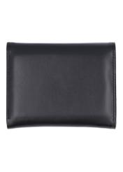 Black medium women's wallet POREC-0448-99(Z26), back view of the product on a white background.