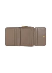 Small women's leather wallet PORES-0971-86(Z25), product view from the inside on a white background.