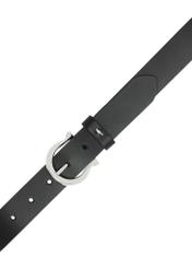 Czarny skórzany pasek damski PASDS-0274-99(Z26)