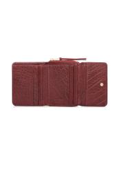 Small foldable women's leather wallet PORES-0816-4C(W26), product view inside on white background.