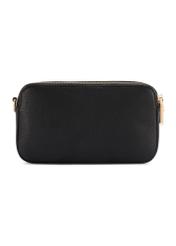 Small black women's handbag TOREC-1173-99(W26), product view from the back on a white background.