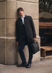 Men's black insulated jacket KURMT-0408-99(W26)