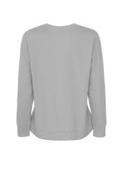 Gray women's sweatshirt with monogram BLZDT-0070-91(W23)-03