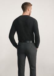 Men's sweater in black SWEMT-0181-99(Z25), product view from the back on the model. Half of the silhouette visible.