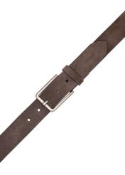 Men's brown suede belt PASMS-0275-1I(W26)