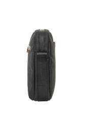 Black city shoulder bag TORMN-0432-99(Z26), side product view on white background.