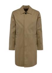 Long beige men's transitional jacket KURMT-0372-81(W25)-06