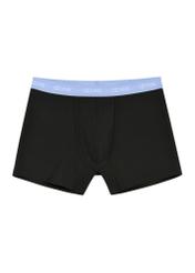 Three-pack of black men's boxer shorts ZESMB-0009-99(W26), front view of the third pair of the product on a white background.