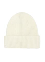 White women's hat with wool CZADT-0202-11(Z25), product view from the back on a white background.