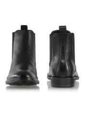 Black leather ankle boots for men BUTYM-0463-99(Z24)-06