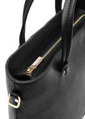 Large black leather women's handbag TORES-0728C-99(W25)-06