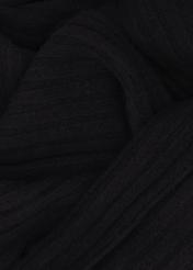Black wool men's scarf SZAMT-0030-99(Z25), close-up of the product fabric.
