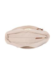 Non-stiffened imitation straw shopper bag TOREC-0942A-25(W25), product view inside on white background.