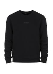 Black men's hoodless sweatshirt with logo BLZMT-0060-99(Z23)-03