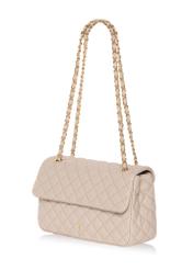 Cream quilted chain bag TOREC-0443D-12(W25)-02