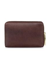 Women's brown leather wallet PORES-0812A-88(Z23)-03