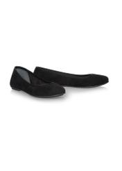 Women's black velour ballerinas BUTYD-0713A-99(W23)-02