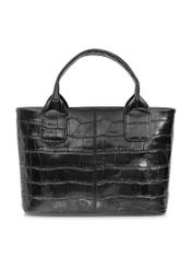 Small leather women's croco trunk TORES-1012-99(W24)-05