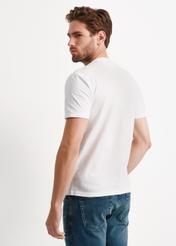 White basic T-shirt for men with OCHNIK brand logo TSHMT-0102-11(W24)-03