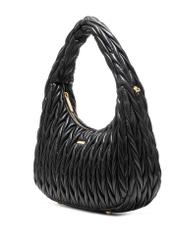 Black women's shoulder bag TOREC-1101-99(Z25), diagonal product view on a white background.