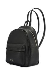 Black spacious women's backpack TOREC-1089-99(Z25), diagonal product view on a white background.