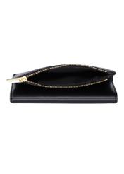 Black large women's wallet POREC-0449-99(Z26), product view inside on white background.