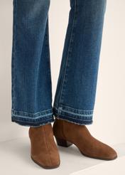 Light brown suede women's ankle boots BUTYD-1303-1G(Z26)