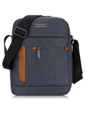 Large gray men's messenger bag TORMN-0322-91(W24)-01