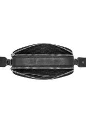 Black leather mini women's handbag TORES-1198-99(Z25), view of the inside of the product on a white background.