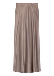 Brown women's skirt SPCDT-0122-1K(W26) - front product view, on white background.