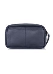 Men's navy blue leather cosmetic bag TORMS-0182A-69(W24)-04