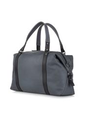 Men's graphite leather travel bag TORMS-0407-95(Z23)-04