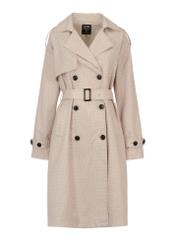 Women's double-breasted monogrammed coat KURDT-0444-81(W23)-06