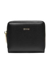 Black small women's wallet POREC-0399A-99(Z25), product view from the front on a white background.