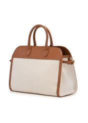 Beige large women's handbag TOREC-1202-0P(W26), diagonal product view on a white background.