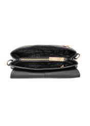 Black leather women's handbag TORES-0911D-99(W25)-06