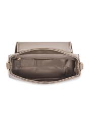 Light brown women's messenger bag TOREC-1179-1K(W26), product view inside on white background.