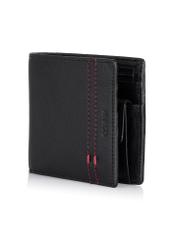 Men's leather wallet with stitching PORMS-0522-99(W23)-02