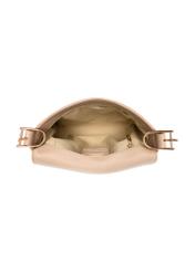 Beige women's messenger bag TOREC-1250-1B(Z26) - product view from above, on a white background.