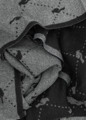 Double-sided gray women's scarf SZADT-0158-95(Z25), close-up of the product structure.