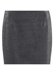 Metallic gray pencil skirt SPCDT-0021-96(Z18)-03