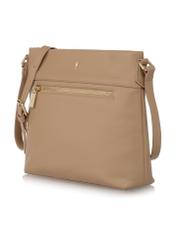 Women's leather shoulder bag with pocket TORES-0897-81(W23)-02