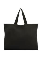 Black cotton bag TOREN-0136-9P(W26) - product view from the back on a white background.