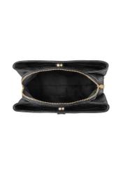 Black women's handbag made of imitation leather TOREC-1261-9I(Z26), product view inside on white background.