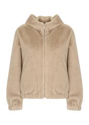 Women's artificial fur coat with hood FUTDT-0042-81(Z20)-04