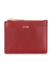 Women's small red leather wallet PORES-0865-40(Z23)-01